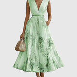 Siena | Elegants Plisse Maxi Kleita