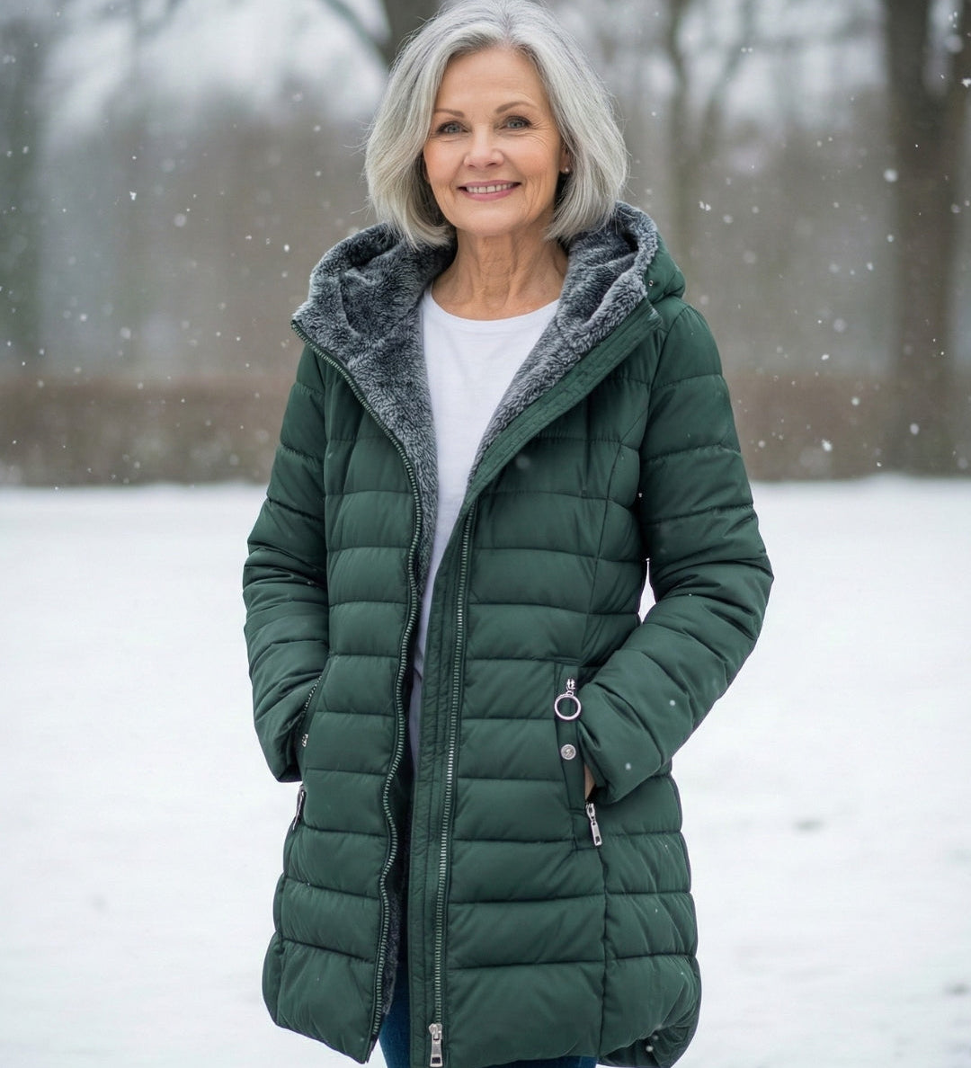 Aada™ | Puff jakna ar flīsa oderi