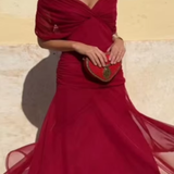 Louise | Eleganta Maxi Pidžamas Kleita ar V-veida Kaklu