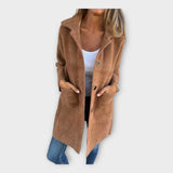 Kristiina | Eleganta vilnas mētelis ar slēgšanu