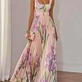 Yara | Plisēta auduma maxi kleita