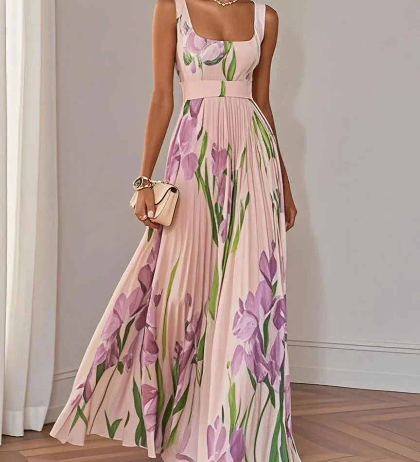 Yara | Plisēta auduma maxi kleita