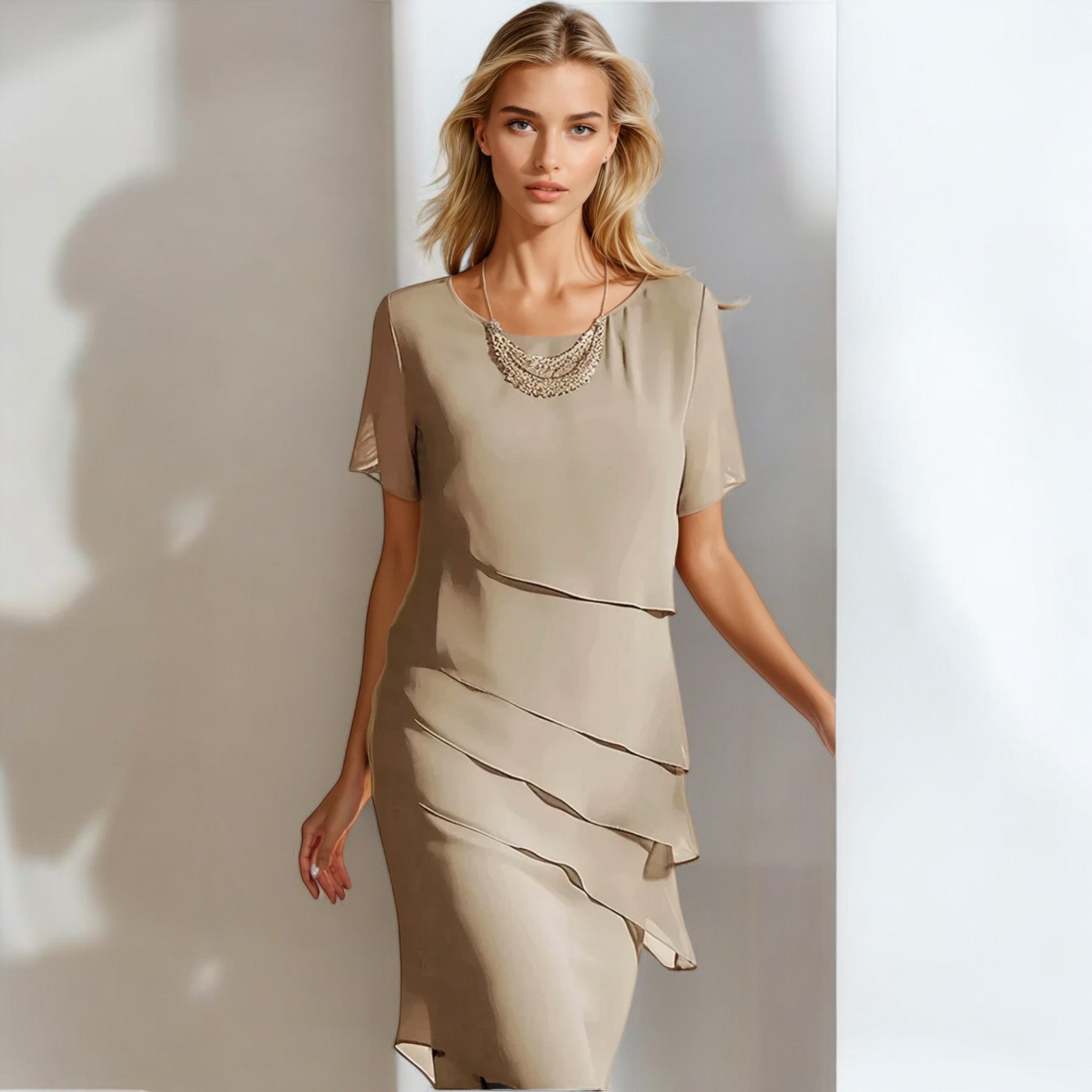 Brielle | Eleganta šifona kleita