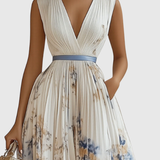 Siena | Elegants Plisse Maxi Kleita