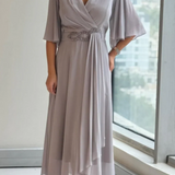 Ewelina | Eleganta garā šifona kleita