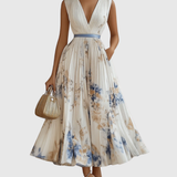 Siena | Elegants Plisse Maxi Kleita