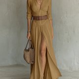 Suzanne | Maksikleid ar revera apkakli
