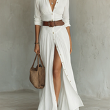 Suzanne | Maksikleid ar revera apkakli
