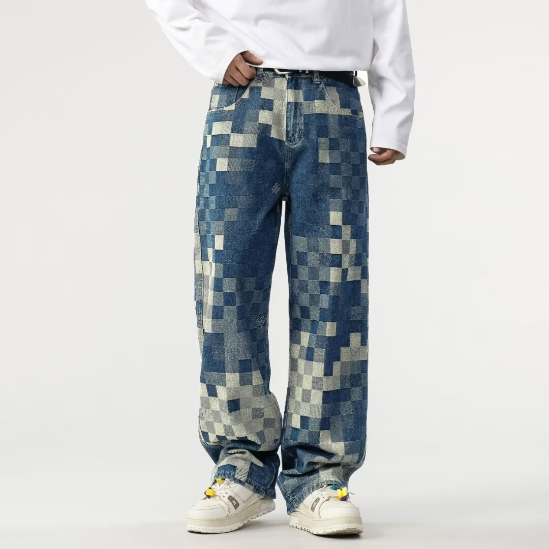 Edvard | Vīriešu Pixel Efekta Denim Bikses