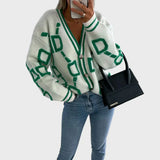 Signe | Moderns adīts veste ģeometriskā rakstā