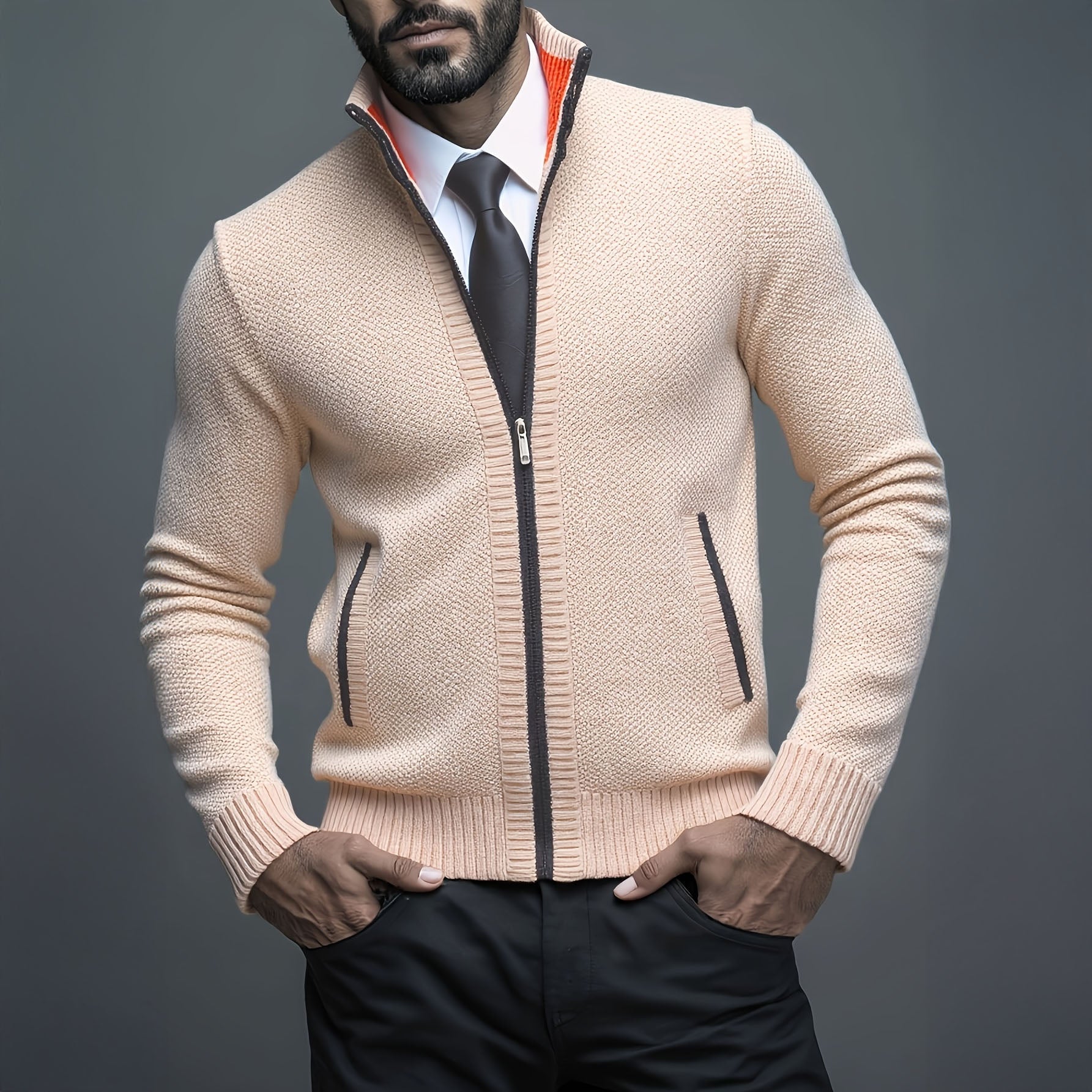 Leandro | Vīriešu luksusa veste ar rāvējslēdzēju