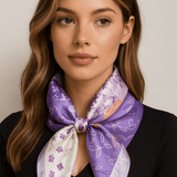 Violetta - adīta šalle (100% zīds - 68cm)