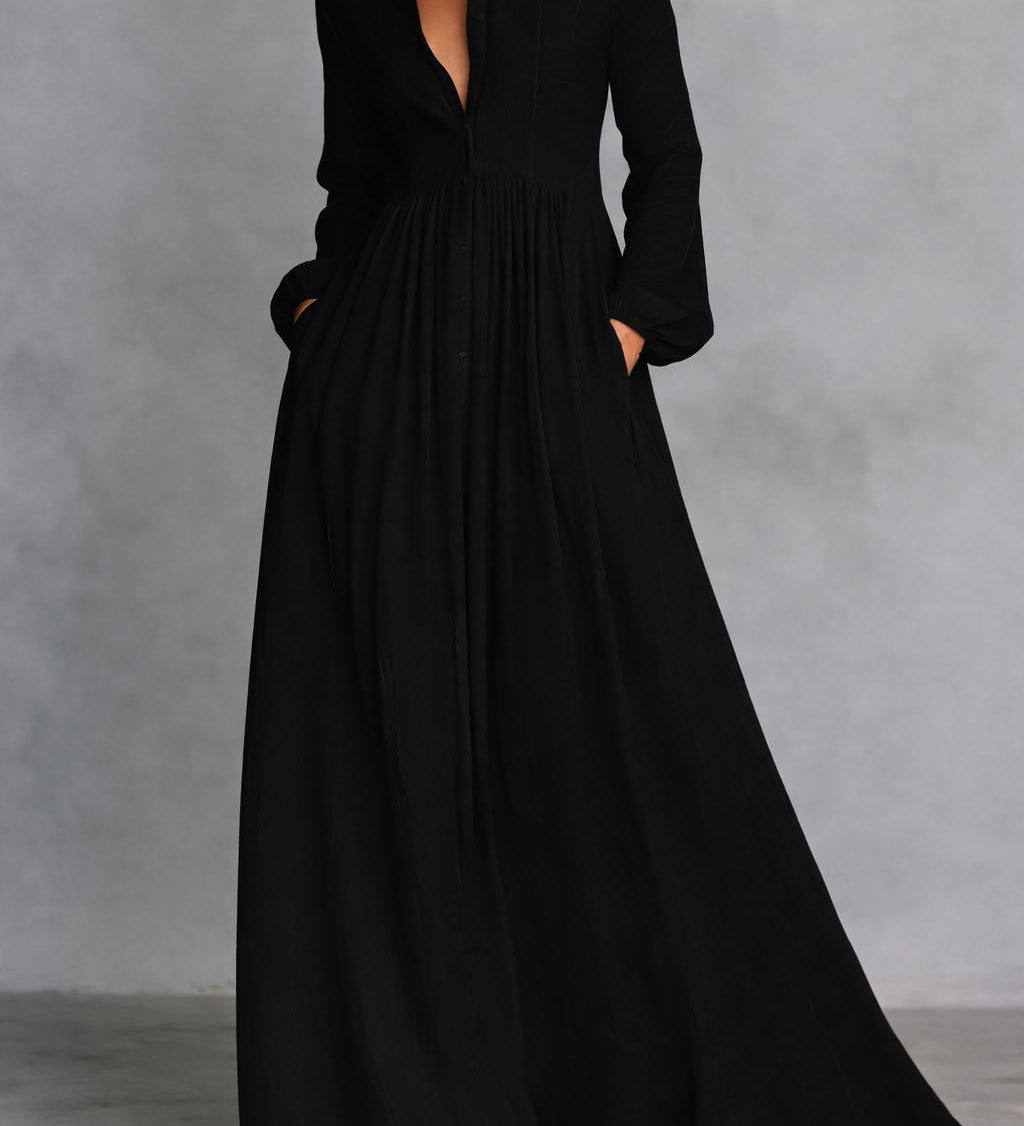 Serena | Maxi kleita ar pogām priekšā