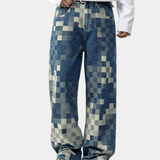 Edvard | Vīriešu Pixel Efekta Denim Bikses