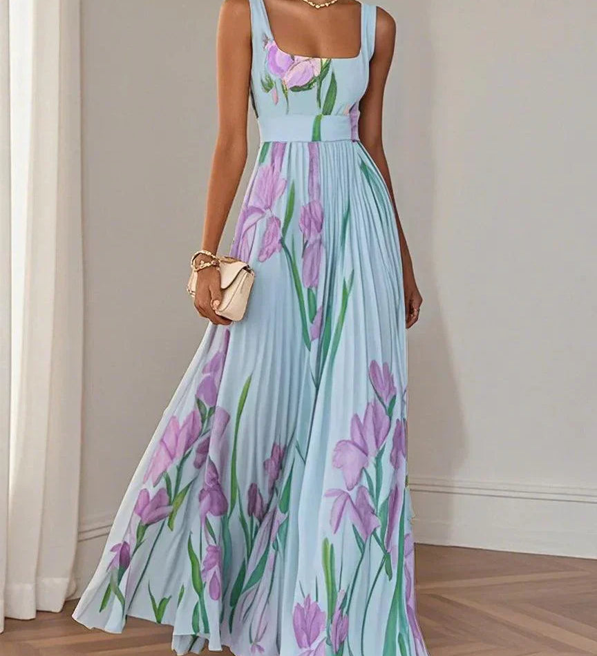 Yara | Plisēta auduma maxi kleita