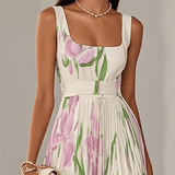 Yara | Plisēta auduma maxi kleita