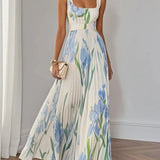 Yara | Plisēta auduma maxi kleita