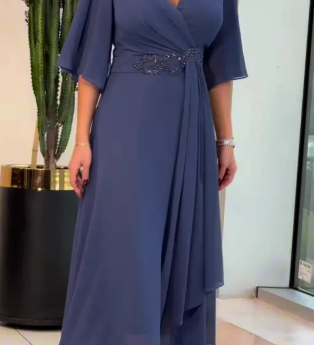 Ewelina | Eleganta garā šifona kleita