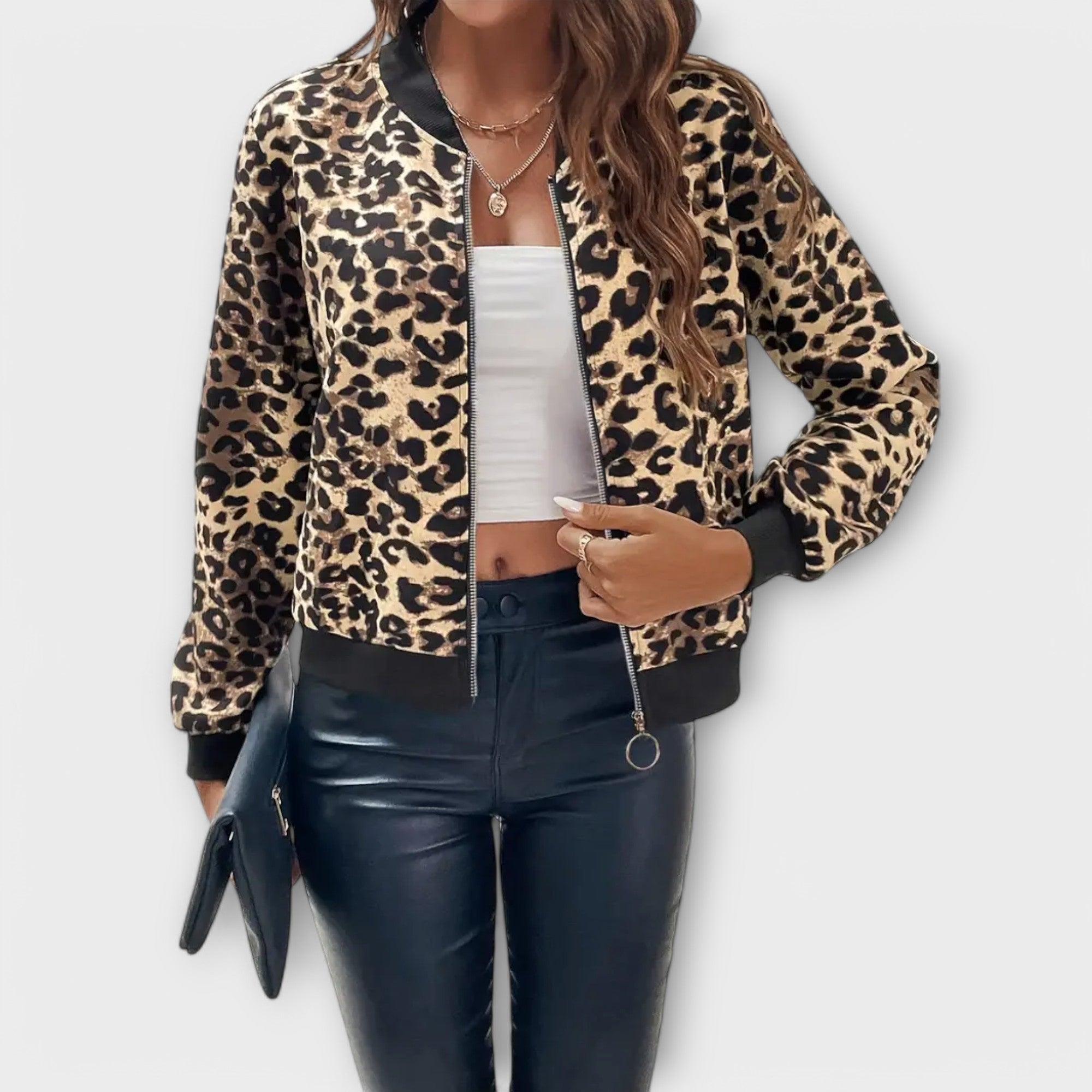 Raquel | Eleganta leopardu raksta jaka