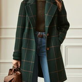 Florencia™ | Retro pārveidots raibais tweed mētelis