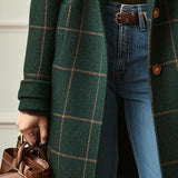 Florencia™ | Retro pārveidots raibais tweed mētelis