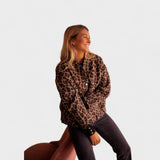 Roza | Moderns leopardu raksts jaka
