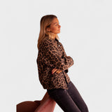 Roza | Moderns leopardu raksts jaka