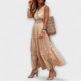 Lola | Boho mežģīņu maxi kleita