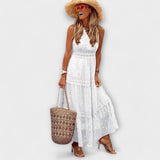 Lola | Boho mežģīņu maxi kleita